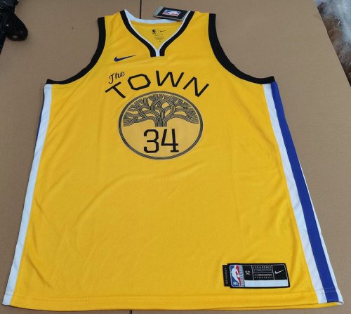 NBA 34 Livingston Warriors Maillot jaune